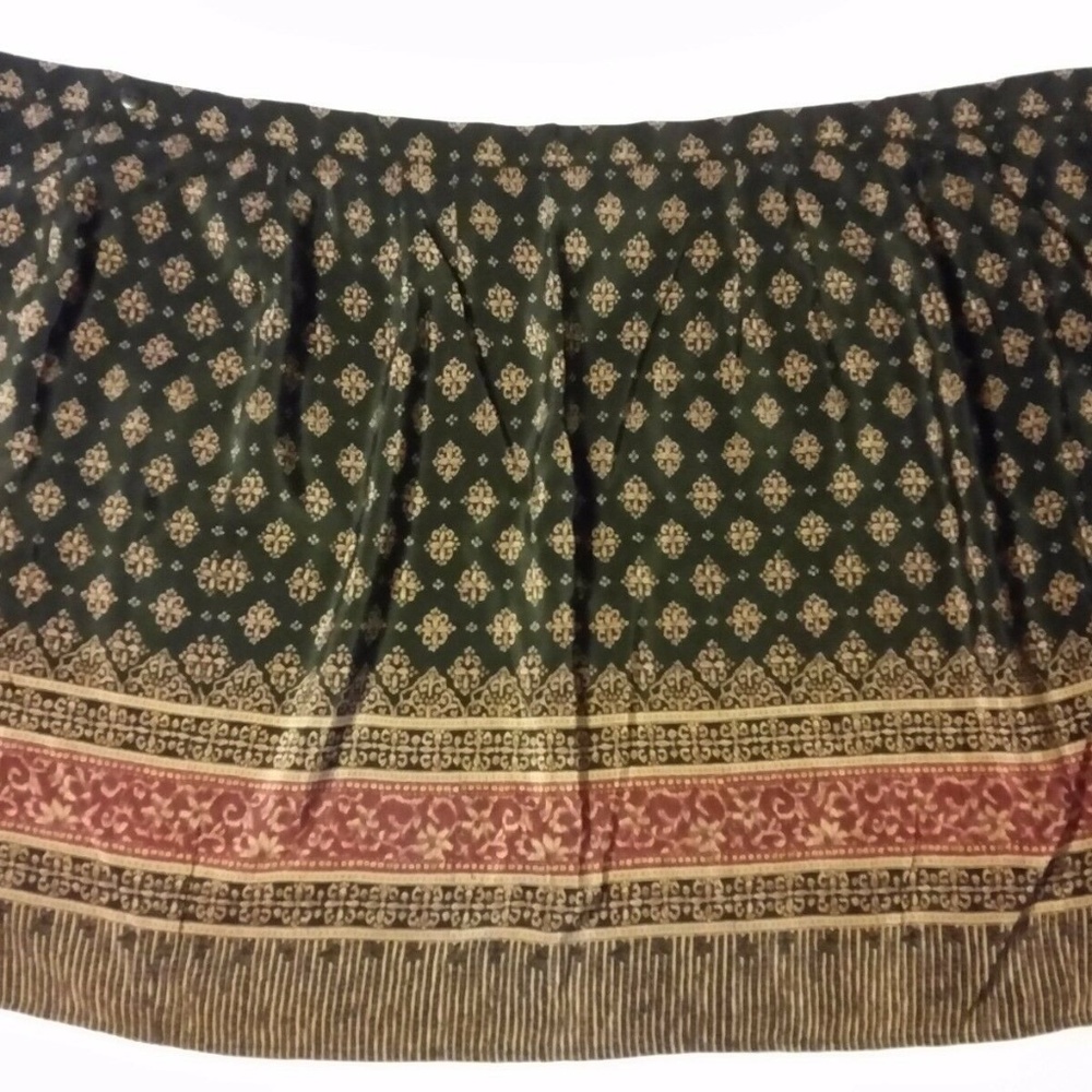 NWT Petite Sophisticate Silk Wrap-Round Skirt 12P - Picture 3 of 7